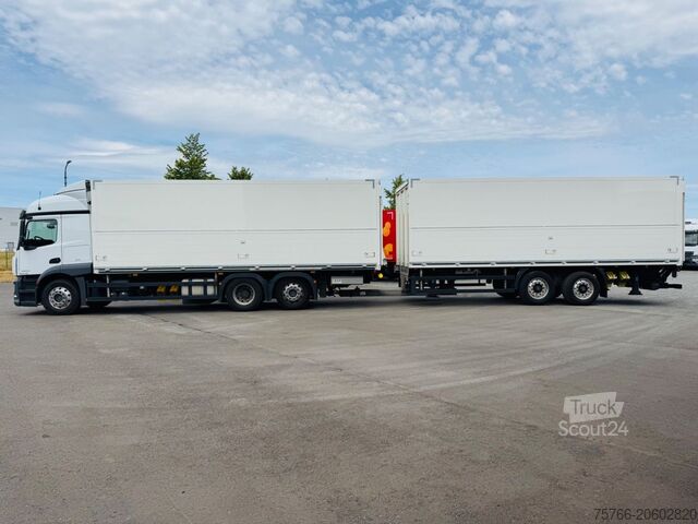 Drikkevare-lastebil MERCEDES-BENZ ACTROS 2540 L/ 2 x LBW / LENKACHSE / KOMPLETTZUG