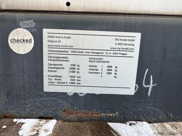 Odprta polprikolica s ponjavo SCHWARZMÜLLER J SERIE PRITSCHE+PLANE*2016*