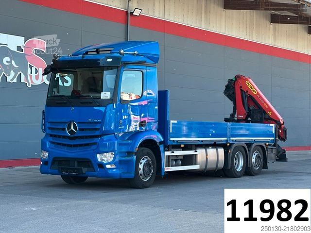 Camião de plataforma MERCEDES-BENZ Actros 2551 6x2 LL/PALFINGER/MIRRORCAM/ACC/AEBS/