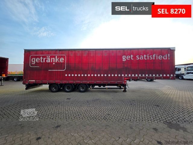 Atvērta puspiekabe ar tentu SCHWARZMÜLLER SJ / Liftachse / Schwanenhals