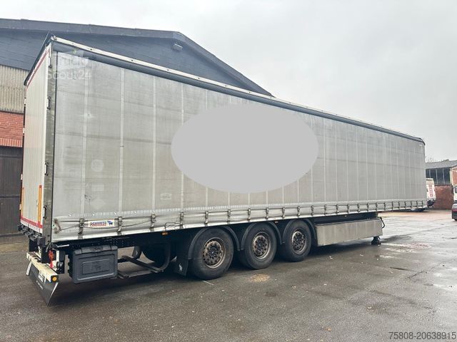 Auflieger mit Pritsche & Plane SCHMITZ CARGOBULL Schiebeplane Edscha Palettenkasten Lift