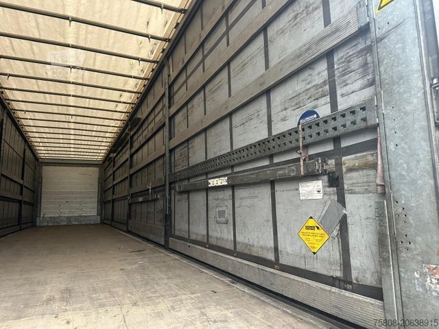 Auflieger mit Pritsche & Plane SCHMITZ CARGOBULL Schiebeplane Edscha Palettenkasten Lift