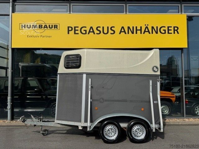 At taşıma römorku BLOMERT Pferdeanhänger Holz/Poly 1,3t.