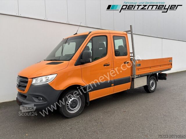 Transporter mit Doppelkabine Mercedes-Benz Sprinter 314 CDI Doka Pritsche, Klima, Standh., AHK 2,8 t.