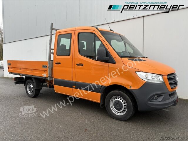 Transporter mit Doppelkabine Mercedes-Benz Sprinter 314 CDI Doka Pritsche, Klima, Standh., AHK 2,8 t.