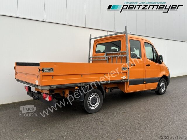 Transporter mit Doppelkabine Mercedes-Benz Sprinter 314 CDI Doka Pritsche, Klima, Standh., AHK 2,8 t.
