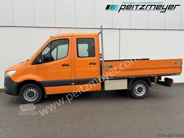Transporter mit Doppelkabine Mercedes-Benz Sprinter 314 CDI Doka Pritsche, Klima, Standh., AHK 2,8 t.