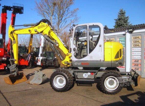 Mobile excavators Wacker Neuson EW 100 * 2x LΓΆffel * * Powertilt *