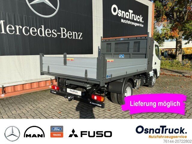 Tippbil skåpbil FUSO 3C15 Hinterkipper+Box Klima,AHK 3,5t,Diff.-Sp.