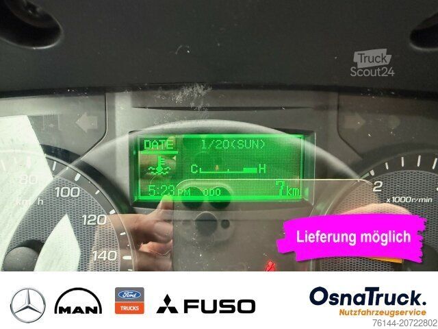 Tippbil skåpbil FUSO 3C15 Hinterkipper+Box Klima,AHK 3,5t,Diff.-Sp.