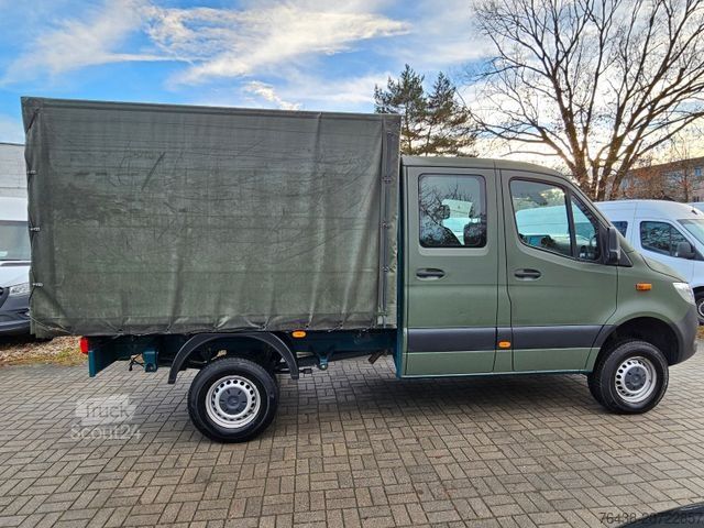 Gardinsidad skåpbil MERCEDES-BENZ Sprinter 314 cdi DoKa|4x4 AWD|ex-BW|TÜV+ÖLneu