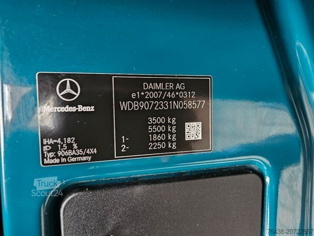 Gardinsidad skåpbil MERCEDES-BENZ Sprinter 314 cdi DoKa|4x4 AWD|ex-BW|TÜV+ÖLneu