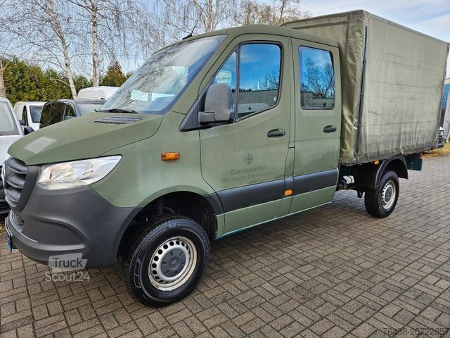 Gardinsidad skĂ„pbil MERCEDES-BENZ Sprinter 314 cdi DoKa|4x4 AWD|ex-BW|TĂV+ĂLneu