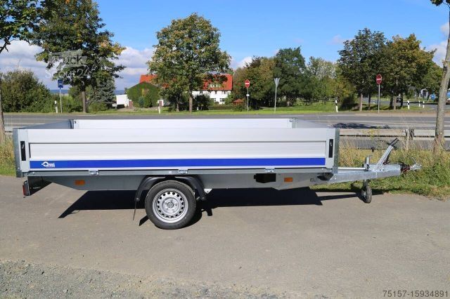 Open trailer BLYSS Hochlader Anhänger 1350kg GG 310x160x40 cm