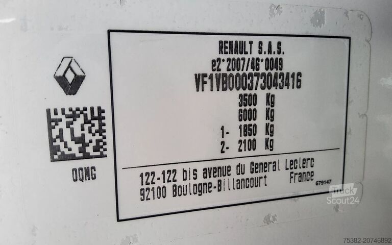 Mala Renault MASTER 165.35 MET GESLOTEN LAADBAK & ACHTERDEUR...