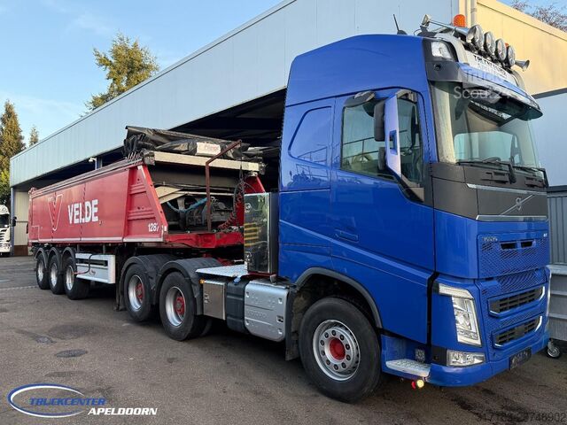 Standaard trekker Volvo FH 540 6x4 Tandemlift + Fliegl Pushdumper