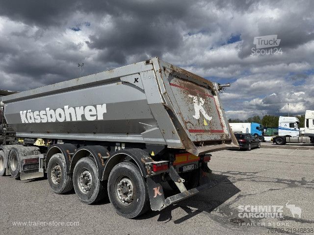 Damperli yarı römork Kässbohrer Tipper Steel half pipe body 27m³