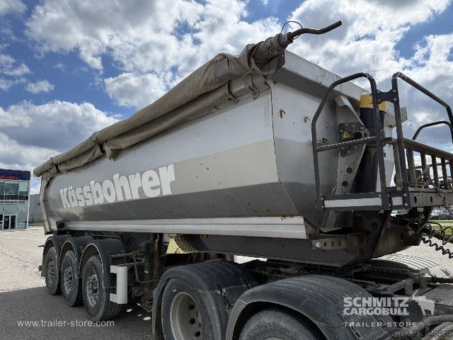 Damperli yarı römork Kässbohrer Tipper Steel half pipe body 27m³