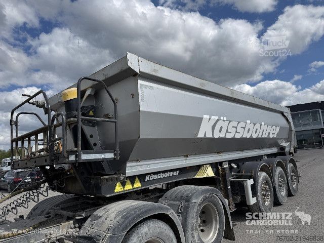 Damperli yarı römork Kässbohrer Tipper Steel half pipe body 27m³