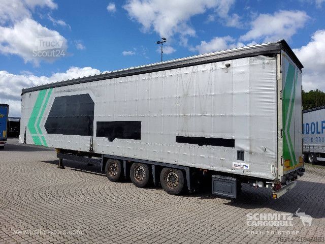 Brandalı açık yarı römork Schmitz Cargobull Curtainsider Mega Getränke