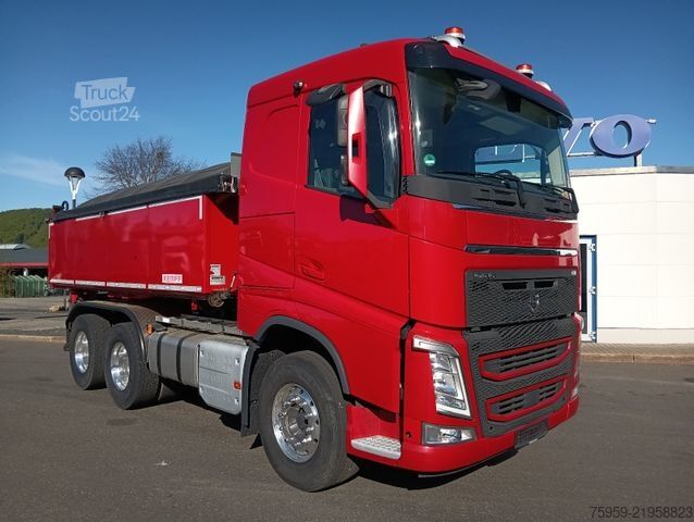 Carrinha basculante trilateral VOLVO FH 500 6x4R DAUTEL TZK3 THERMO ASFALT FullOption