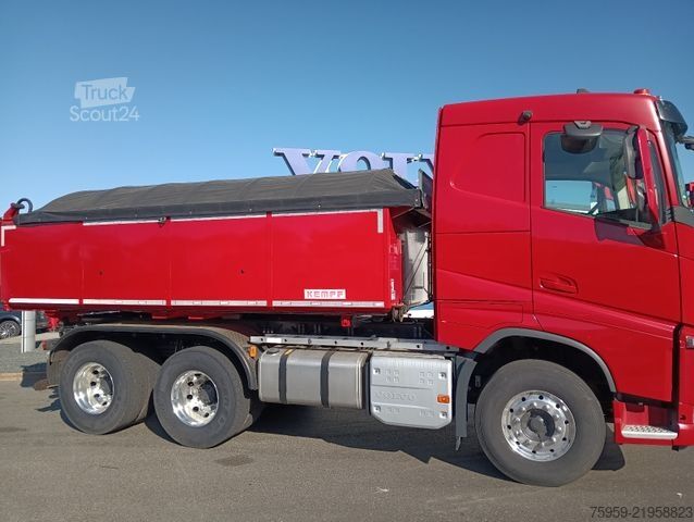 Carrinha basculante trilateral VOLVO FH 500 6x4R DAUTEL TZK3 THERMO ASFALT FullOption