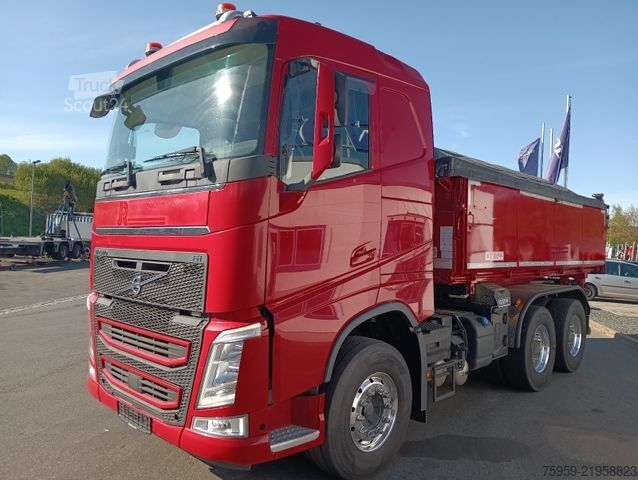 Carrinha basculante trilateral VOLVO FH 500 6x4R DAUTEL TZK3 THERMO ASFALT FullOption