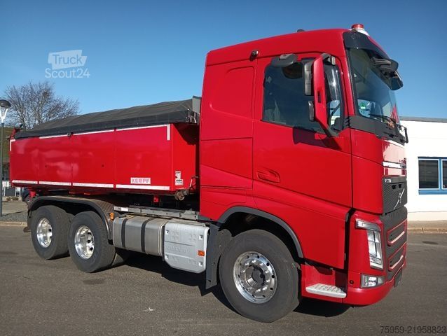 Carrinha basculante trilateral VOLVO FH 500 6x4R DAUTEL TZK3 THERMO ASFALT FullOption