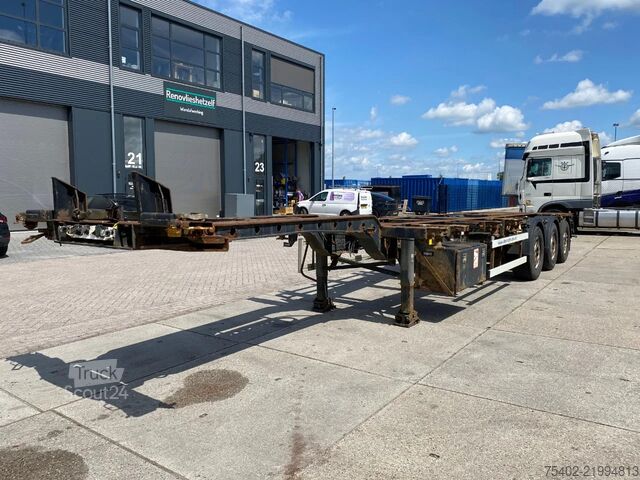 Konténerszállítás Krone SD Chassis / ADR / 2x Extendable / MB + Disc / ...