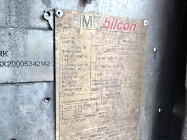 Cisterninis sunkvežimis SCANIA R620 6x2 Topline HMK Bilcon 19.000 L ADR Tank