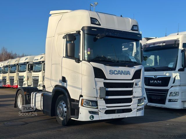 Gevaarlijke stoffen vrachtwagen SCANIA R450 ADR EXII/EXIII/FL/AT PTO Euro6d Retarder
