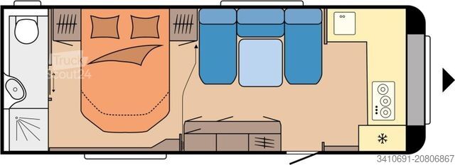 Caravane HOBBY Maxia 660 WQM Mover Markise Citywasser SAT TV