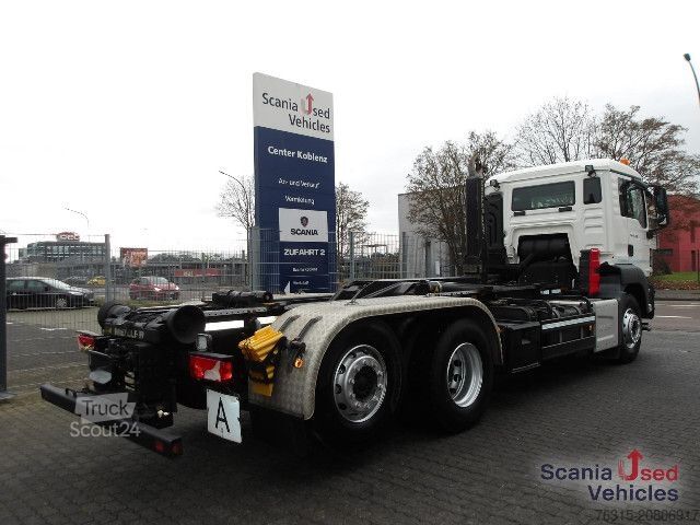 Kampós konténerszállító teherautó MAN TGS 26.460 - 6x2-4 - MEILLER RS 21.70 -