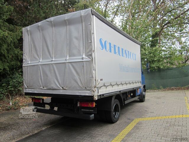 Camion plateau avec bâche Mercedes-Benz 816 D Vario 1. Hand 163067 Km Diff-Sperr