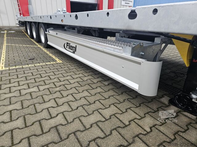 открытый полуприцеп Fliegl 3-Achs Plateau SDS 380 Spezial Mega-Z