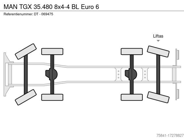 Система за рамо с кука MAN TGX 35.480 8x4-4 BL Euro 6