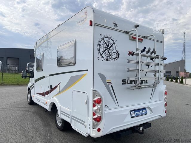 Polintegriran avtodom SUNLIGHT T58 Solar+Markise+AHK+TV+Fahrradträger