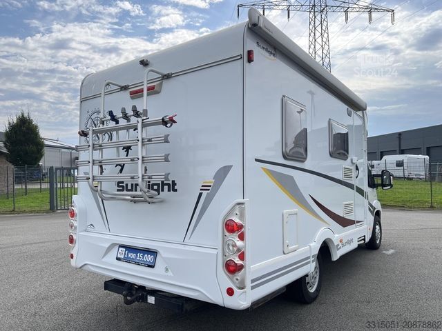 Polintegriran avtodom SUNLIGHT T58 Solar+Markise+AHK+TV+Fahrradträger