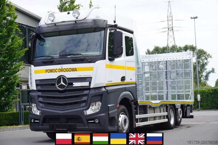 Celtņa platforma Mercedes-Benz Actros 2540 6×2 / 40 tho. km! / NEW body