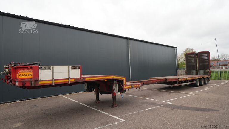 Daļēji zemas kravnesības iekrāvēji Nooteboom MCO-48-03V 3 axle semi low loader extendable