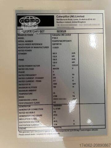 Agregat FG Wilson P165-5 - 165 kVA Genset - DPX-16010