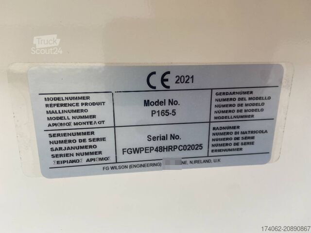 Kruszywo FG Wilson P165-5 - 165 kVA Genset - DPX-16010