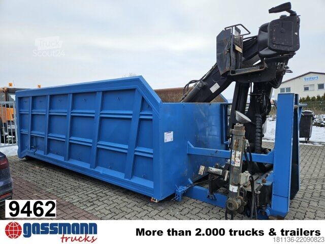 Āķa konteiners  BTE Abrollcontainer mit Kran Mec CL180.80.2Z