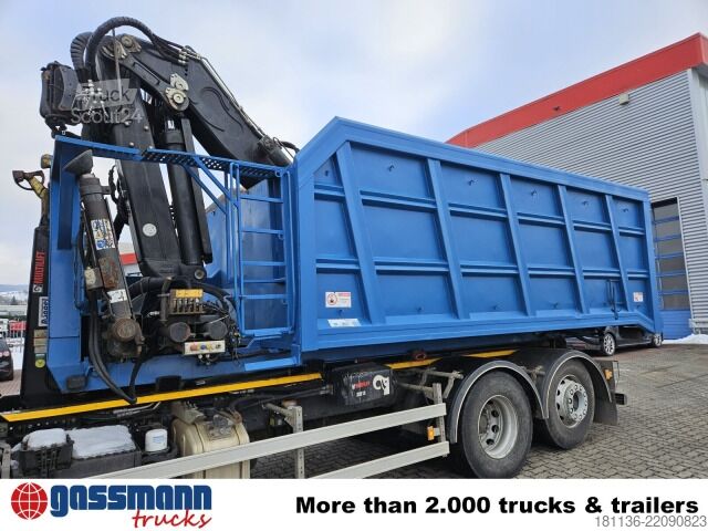Āķa konteiners  BTE Abrollcontainer mit Kran Mec CL180.80.2Z