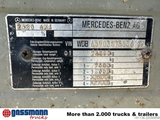 Basculantă Mercedes-Benz SK 2635K 6x4, V8, Dautel-Kipper, Wechselsystem