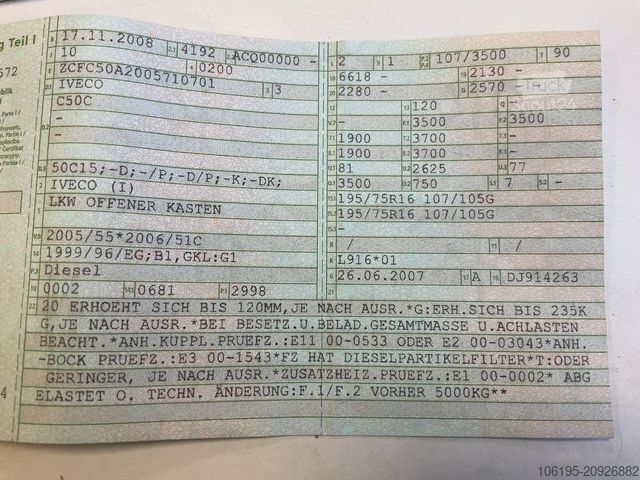 Фургон-шторник IVECO Daily 35c15 3,0 HPI DoKa *Garantie*