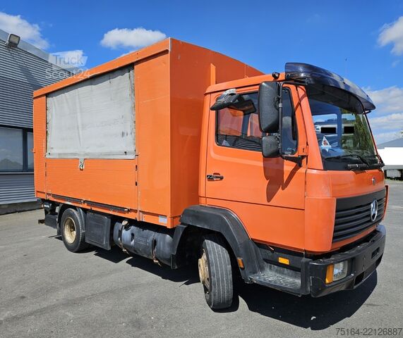 Platós teherautó ponyvával Mercedes-Benz 817 L