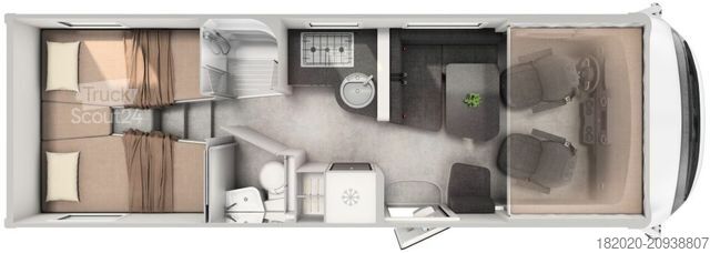 Camper integrado HYMER/ERIBA B-Klasse ML I 780 BlackLine AUTARKIE,- ARKTISPAK
