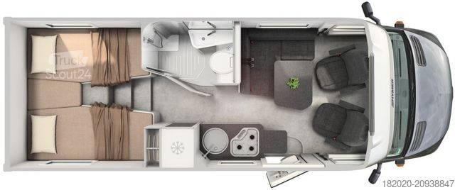 Caravana semiintegrada HYMER/ERIBA ML-T 580 CrossTrail ALLRAD,AUTOMATIK,NAVI,4,1t u