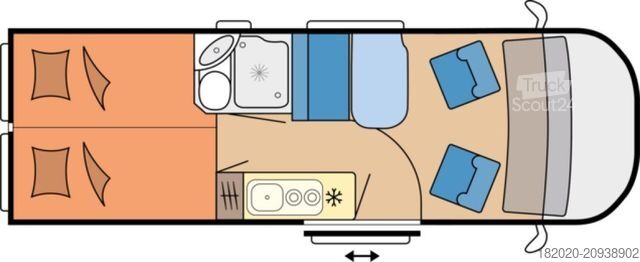 Asuntoauto HOBBY Vantana De Luxe K65 ET (03) SAT+TV, AHK, Automat